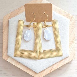Boucles d'oreilles | acier inoxydable | acétate | Presqu'îles bijoux | 62800 LIEVIN