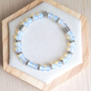 Bracelet femme | Opaline | acier inoxydable | Presqu'îles bijoux | 62800 LIEVIN