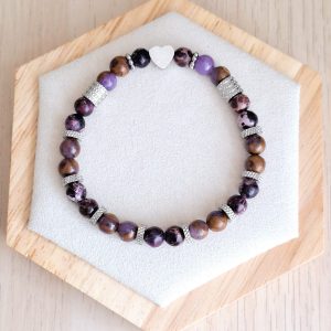 Bracelet femme | Jaspe impérial | Lithothérapie | acier inoxydable | Presqu'îles bijoux | 62800 LIEVIN