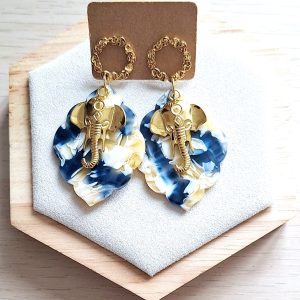 Boucles d'oreilles | acier inoxydable | acétate | Presqu'îles bijoux | 62800 LIEVIN