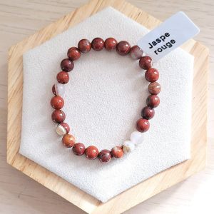 Bracelet enfant | Jaspe Rouge | Lithothérapie | Presqu'îles bijoux | 62800 LIEVIN