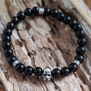 Bracelet homme | Onyx | Lithothérapie | Presqu'îles bijoux | 62800 LIEVIN