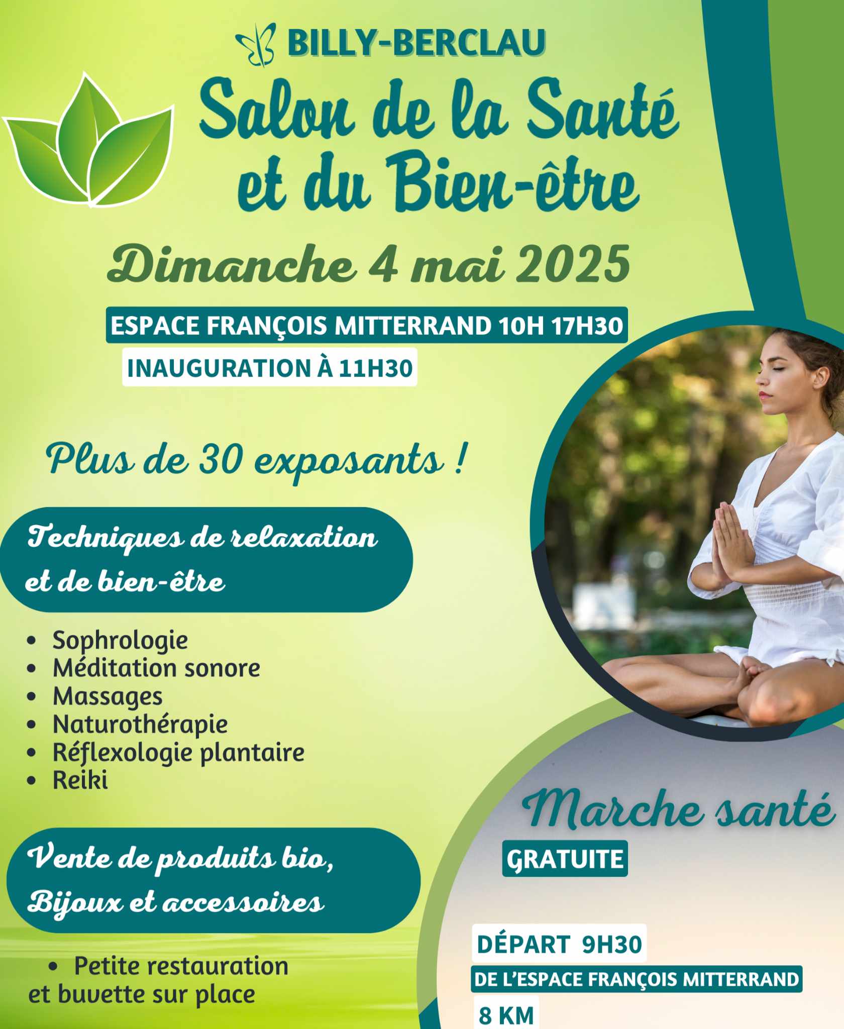 SALON DE LA SANTE ET DU BIEN ETRE BILLY BERCLAU