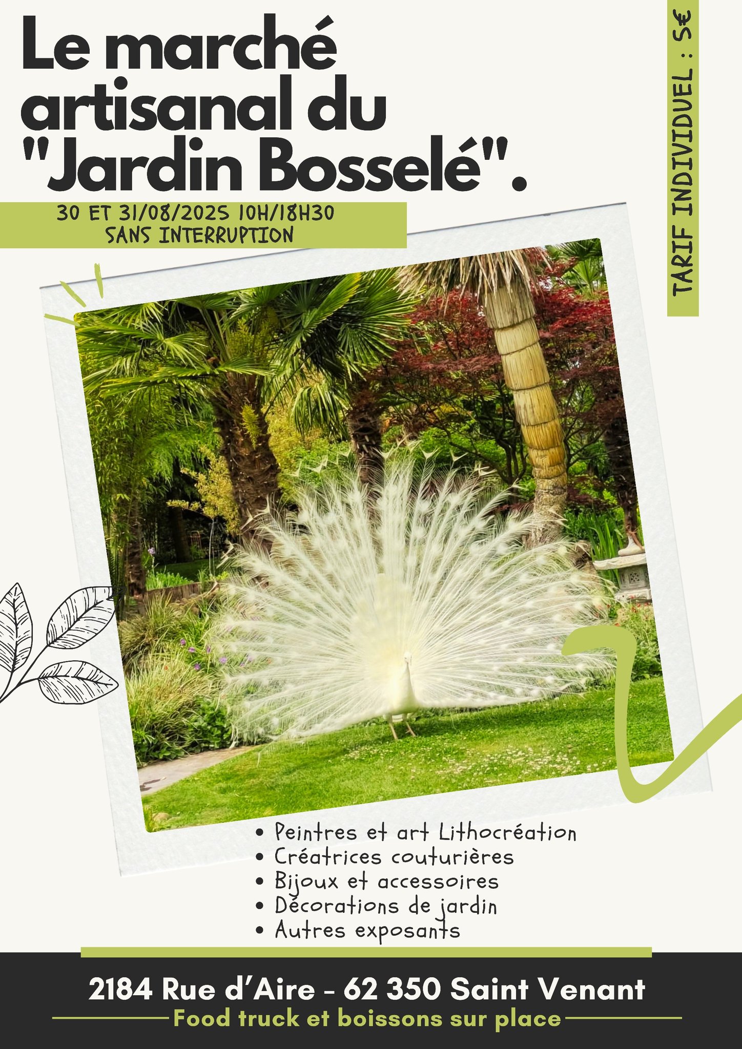 Jardin bosselé marché artisanal 30 et 31 août