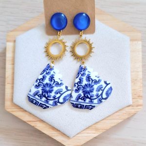Boucles d'oreilles | acier inoxydable | acétate | Presqu'îles bijoux | 62800 LIEVIN