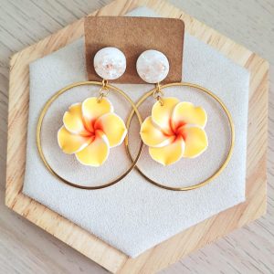 Boucles d'oreilles | acier inoxydable | acétate | Presqu'îles bijoux | 62800 LIEVIN
