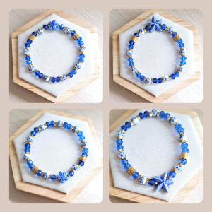 Bracelet femme | Céramique et perles de verre | acier inoxydable | Presqu'îles bijoux | 62800 LIEVIN