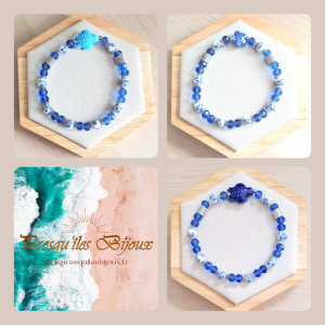 Bracelet femme | Céramique et perles de verre | acier inoxydable | Presqu'îles bijoux | 62800 LIEVIN