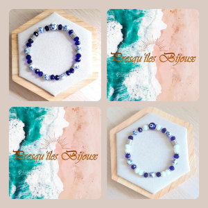 Bracelet femme | Céramique et perles de verre | acier inoxydable | Presqu'îles bijoux | 62800 LIEVIN