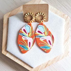 Boucles d'oreilles | acier inoxydable | acétate | Presqu'îles bijoux | 62800 LIEVIN