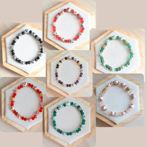 Bracelet femme | Céramique et perles de verre | acier inoxydable | Presqu'îles bijoux | 62800 LIEVIN
