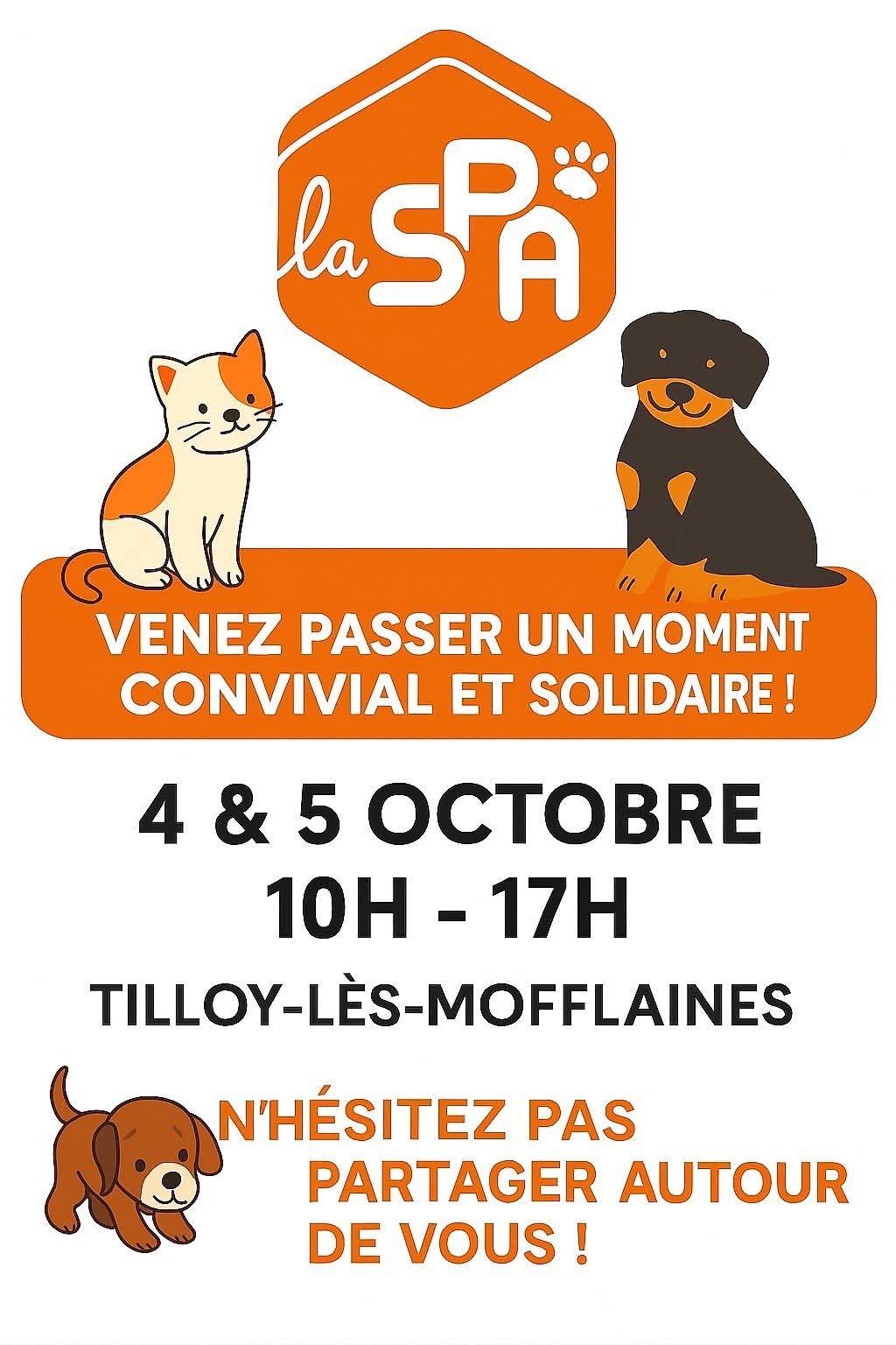 Portes ouverte SPA Tilloy-lès-Mofflaines 4 et 5 octobre