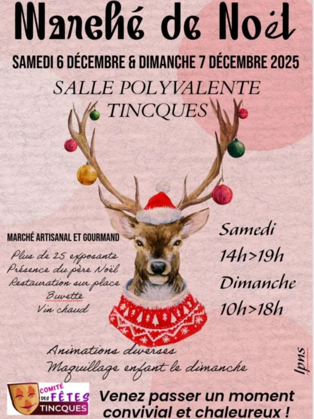 Marché de Noël de Tincques 6 et 7 décembre 2025