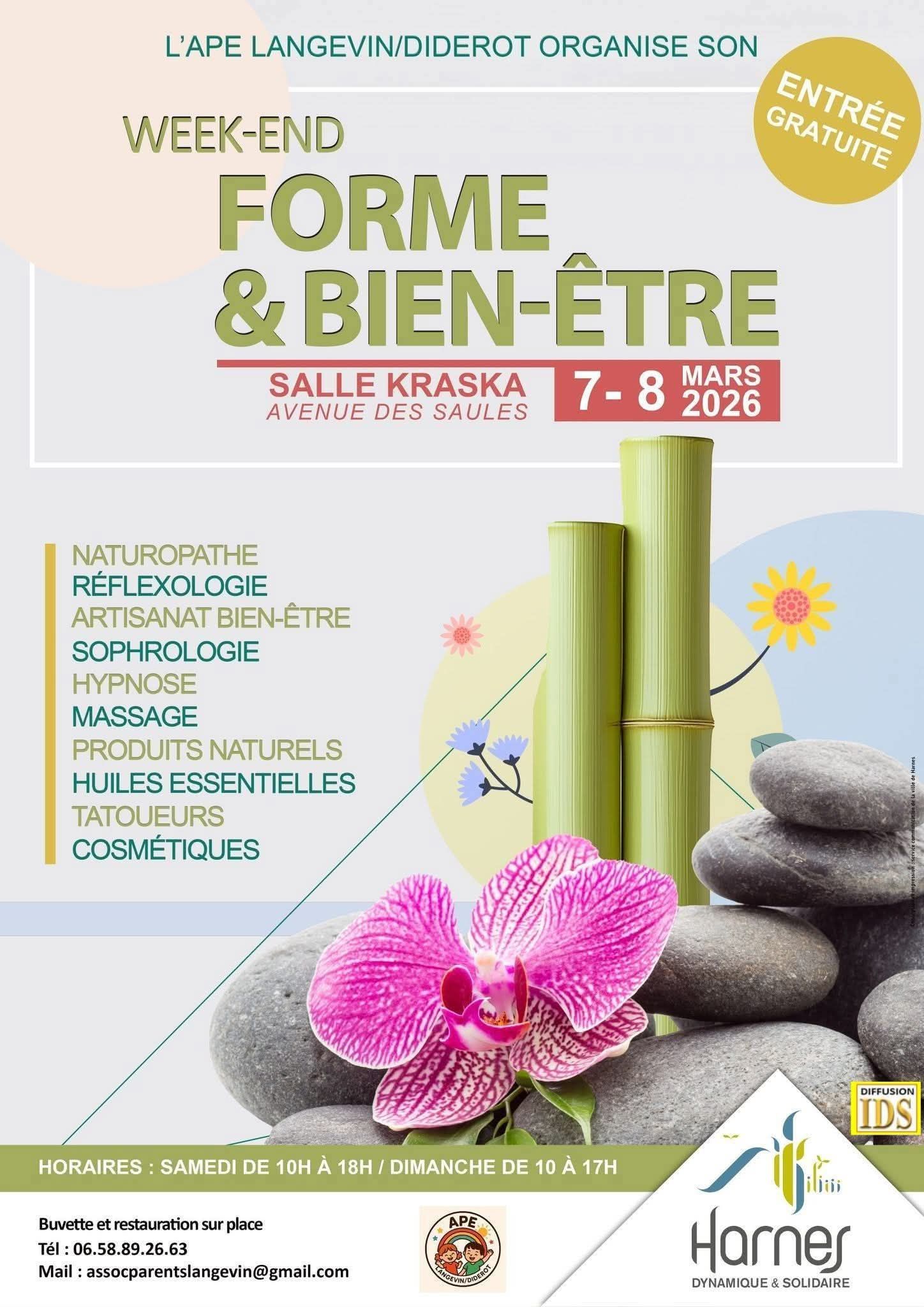 WEEKEND FORME ET BIEN-ETRE 7 ET 8 MARS HARNES